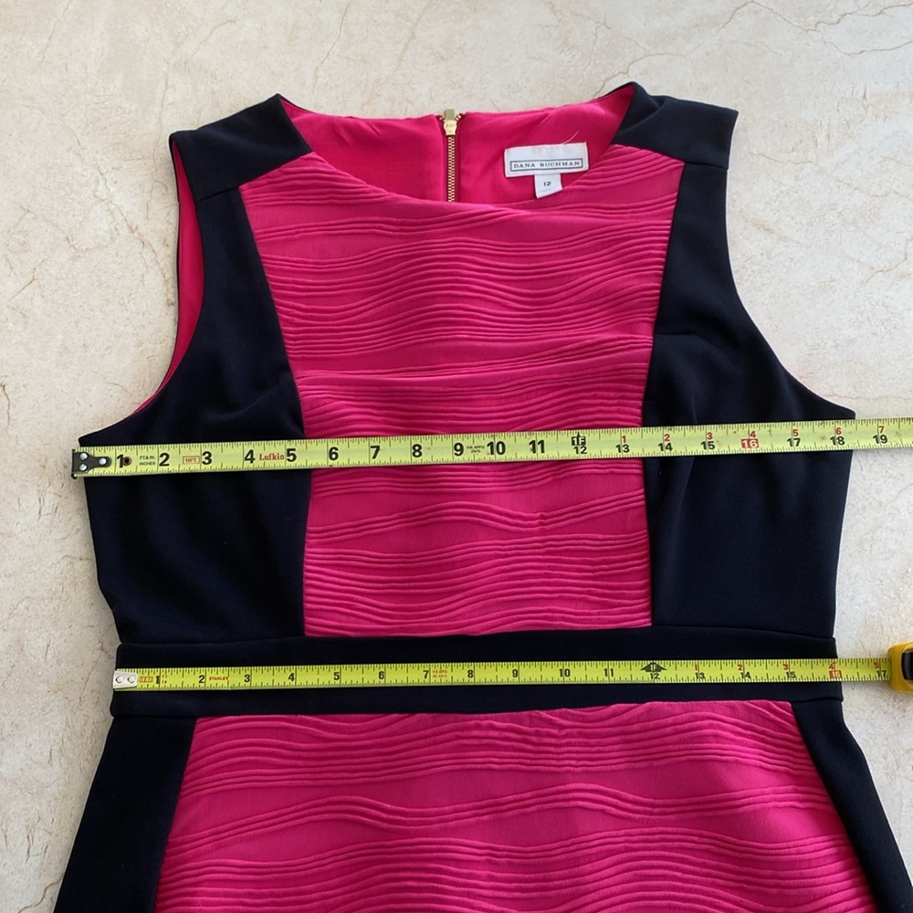 Dana Buchman Textured Dress with Gold Embellishments - Picture 10 of 13